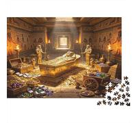 Ancient Egyptian Pharaoh Tomb 1000 Piece Jigsaw Puzzle Paper for Adults Mystical Civilization Scene Focus Relax Decor Gift 52x38cm/1000pcs