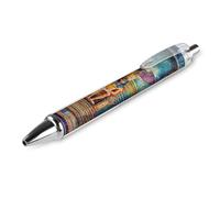 Ancient Egyptian Pharaohs Funny Retractable Ballpoint Pen Black Ink Smooth Writing Pens Personalized Office Supplies 1 PCS AS PIC 3