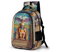 Ancient Egyptian Pharaohs Large Pocket Backpack Laptop Casual Daypack Lightweight Bag for Camping Work