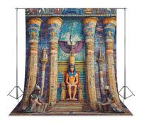 Ancient Egyptian Pharaohs Photo Studio Backgrounds Black Photography Backdrop for Portrait Video Shooting Live 56"x79"