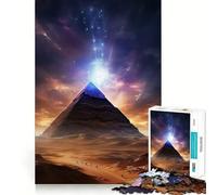 Ancient Egyptian Pyramid 1000 Piece Adult Puzzles Mental Focus Game High Accuracy Cutting Craft Bonding Activity for Loved Ones (38x26cm)