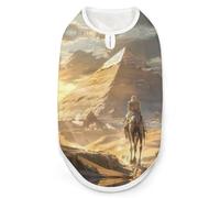 Ancient Egyptian Pyramids Dog Shirts Sleeveless T-Shirt Pet Tank Top Soft Summer Vests Clothes for Dogs And Cat M