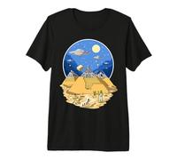 Ancient Egyptian Pyramids UFO Space Aliens Premium T-Shirt