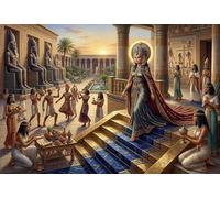 Ancient Egyptian Queen 1000 Piece Jigsaw Puzzle,Educational Toy,Premium Cardboard,Adults & Kids 14+ Goddess,Impossible Challenge,Home Wall Decor,Gift Idea,Stress Relief 70x50cm