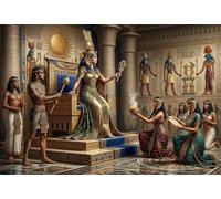 Ancient Egyptian Queen 1000 Piece Jigsaw Puzzle,Educational Toy,Premium Cardboard,Adults & Kids 14+ Goddess,Impossible Challenge,Home Wall Decor,Gift Idea,Stress Relief 70x50cm