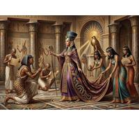 Ancient Egyptian Queen 1000 Piece Jigsaw Puzzle,Stress Relief,Premium Cardboard,Whimsical Challenge Goddess,Educational Toy,Home Wall Decor,Gift Idea,Adults & Kids 14+ 70x50cm