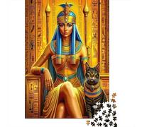 Ancient Egyptian Queen 1000 Piece S Sturdy Cardboard Classic Jigsaw Puzzle for Adults Kids Hard Impossible Game Decompression Wall Decor 52x38cm/1000pcs