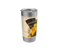 Ancient Egyptian Queen Nefertiti, Cleopatra, King TUT Stainless Steel Insulated Tumbler