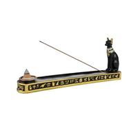 Ancient Egyptian Resin Incense Burner Ornament Tea House Home Decoration Egyptian Cat God Statue Incense Burner Holder Plate Base