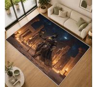 Ancient Egyptian Rug Washable 140x200, Egypt Myth Area Rugs Living Room