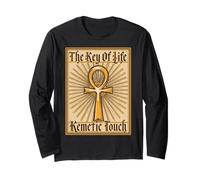 Ancient Egyptian Sacred Key of Life Kemetic Ankh Long Sleeve T-Shirt