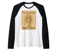 Ancient Egyptian Sacred Key of Life Kemetic Ankh Raglan Baseball Tee