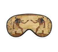 Ancient Egyptian Sleep Mask Block Light Eye Sleep Shade Cover Comfortable Lightweight Sleeping Blindfold Soft Breathable Night Eye Cover Adjustable Band Eye Mask for Men Women