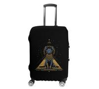 Ancient Egyptian Sphynx Cat Luggage Cover Washable Suitcase Protector Anti-Scratch Suitcase Covers Fits 18-32 Inch M
