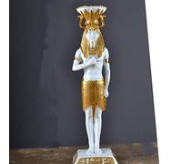 Ancient Egyptian Statue King Ruler Pharaoh Figurine Sculpture Tea Light Candle Holder Decoration Ornament Gods of Egypt King Home Dinner Decor,A Art collection