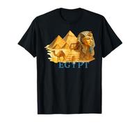 Ancient Egyptian Symbols Pyramid Pharaoh Sphinx Travel T-Shirt