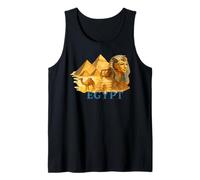 Ancient Egyptian Symbols Pyramid Pharaoh Sphinx Travel Tank Top