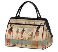 Ancient Egyptian Travel Duffle Bag for Women Men Kids Boys Girls Weekend Overnight Bags 24 L Holdall Tote Cabin Bag for Sports Gym Yoga