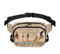 Ancient Egyptian Waist Bag Multifunction Pack for Travel Sport Running Fanny Pack Bumbag Pouch Purse Belt Bag for Women Men Kids Girls Boys