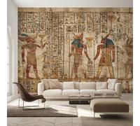 Ancient Egyptian Wallpaper, Vintage Egypt Wall Mural for Living Room, Bedroom, Non-Woven Wall Papaer Decoration, Photo Wallpaper & Home Decor, 200x140 cm (WxH) K-MZ&22