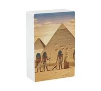 Ancient Egyptians Cigarette Case - Waterproof & Crush Proof Cigarette Holder Case for 20 King Size Cigarettes, Portable Pocket Size Travel Box for Men & Women
