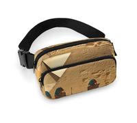 Ancient Egyptians Waist Bag Fashion Fanny Bag with Adjustable Strap for Outdoor Workout Cycling Unisex, white, 20x13cm, Waist Bag
