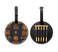 Ancient Elements Black Golf tee Storage Bag, Multifunctional Golf tee Storage Bag for Men, Durable PU Material