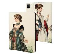 Ancient European Victorian Era Royal Court Lady Funny Tablet Case Compatible with IPAD Pro 20/21/22(11in) Personality Protective Cover