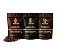 Ancient Extracts Cacao Chunks, Venezuelan Criollo, Raw, Fair Trade, Vegan, GMO-Free, 100g For Drinking Ceremonies and Heartwarming Rituals - Pack of 3