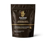 Ancient Extracts Ceremonial Cacao Chunks, Peruvian Criollo, Raw, Fair Trade, Vegan, GMO-Free, 100g For Drinking Ceremonies and Heartwarming Rituals