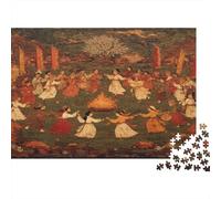 Ancient Female Dancer Dancing Jigsaw Puzzles Challenge Toy Educational Games Home Decoration for Adults& Teenager Age 14 Years Up 1000pcs (75x50cm)