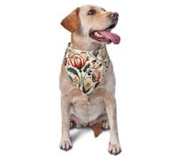 Ancient floral patterns Stylish Pet Scarf for Dogs