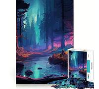 Ancient Forest Jigsaw for Teenagers1000 Pieces Mind Skill Play Laser Cut for Flawless Fit Quiet Time Mind Exercise at Home (38x26cm)