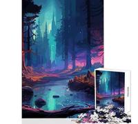 Ancient Forest Jigsaw Puzzles 1000 Piece for Adults Great Gifts for Games Birthday Present Toy Wall Decor Suitable for People Aged 14 And Above (38x52cm)