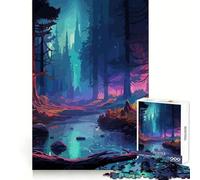 Ancient Forest Jigsaw Puzzles 1000 Piece for Teenagers Recall Skill Happy Idle Time Crisp Edges (38x52cm)