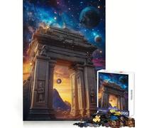 Ancient Gateway to Stars Jigsaw 1000 Pieces for Adults Cognitive Recall Peaceful Escape Sharp Cut Seasonal Gift (38x26cm)