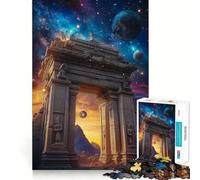 Ancient Gateway to Stars Jigsaw for Teenagers1000 Pieces Mental Boost Game Burr Free Clean Cut Pieces Easy to Learn Family Enjoyment (38x52cm)