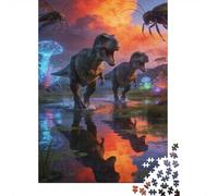 Ancient Giant Beasts 1000 Piece Jigsaw Puzzle Premium Paper Best Jigsaw Puzzles Tyrannosaurus Rex Adult Puzzles Home Decor Mindfulness Puzzle 70x50cm/1000pcs