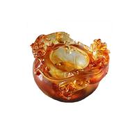 Ancient Glass Cornucopia Candle Holder Storage Box Lucky Gathering Feng Shui Home Office Decoration Housewarming Desk Decoration Prevent Evil Ornaments Exquisite Crafts,C