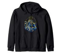 Ancient God Poseidon Shades Greek Mythology Deity Zip Hoodie