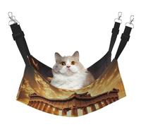 Ancient Gr rchitecture Sunset Printed Pet Hammock - Sleeping Hammock For Cats, Rabbits, Ferrets, Puppies, Small Animals