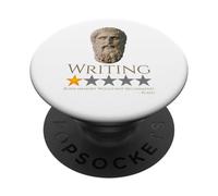 Ancient Greek Athenian Philosophy Meme - Plato - Writing PopSockets Adhesive PopGrip