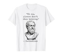 Ancient Gr ust Sarcasm Philosophy Intellectual Humor Value Graphic T-Shirt, Men, White, S