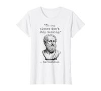 Ancient Gr ust Sarcasm Philosophy Intellectual Humor Value Graphic T-Shirt, Women, White, XL