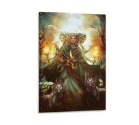 Ancient Greek Goddess Art Poster Hecate Canvas Poster Wall Art Picture Prints Hanging Photo Decor Home Posters Artworks 12x18inch(30x45cm)