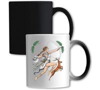 Ancient Greek Goddess Of The Hunt Artemis Color Changing Mug White