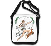 Ancient Greek Goddess of The Hunt Artemis Shoulder Bag White