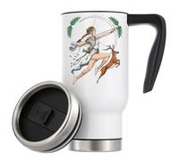 Ancient Greek Goddess of The Hunt Artemis Vacuum Insulated Thermal Travel Coffee Mug 480ml White