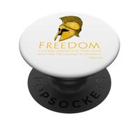 Ancient Greek History Pericles Quote Freedom - Libertarian PopSockets Adhesive PopGrip