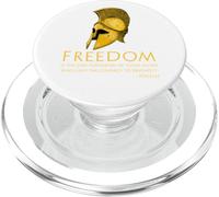 Ancient Greek History Pericles Quote Freedom - Libertarian PopSockets PopGrip for MagSafe